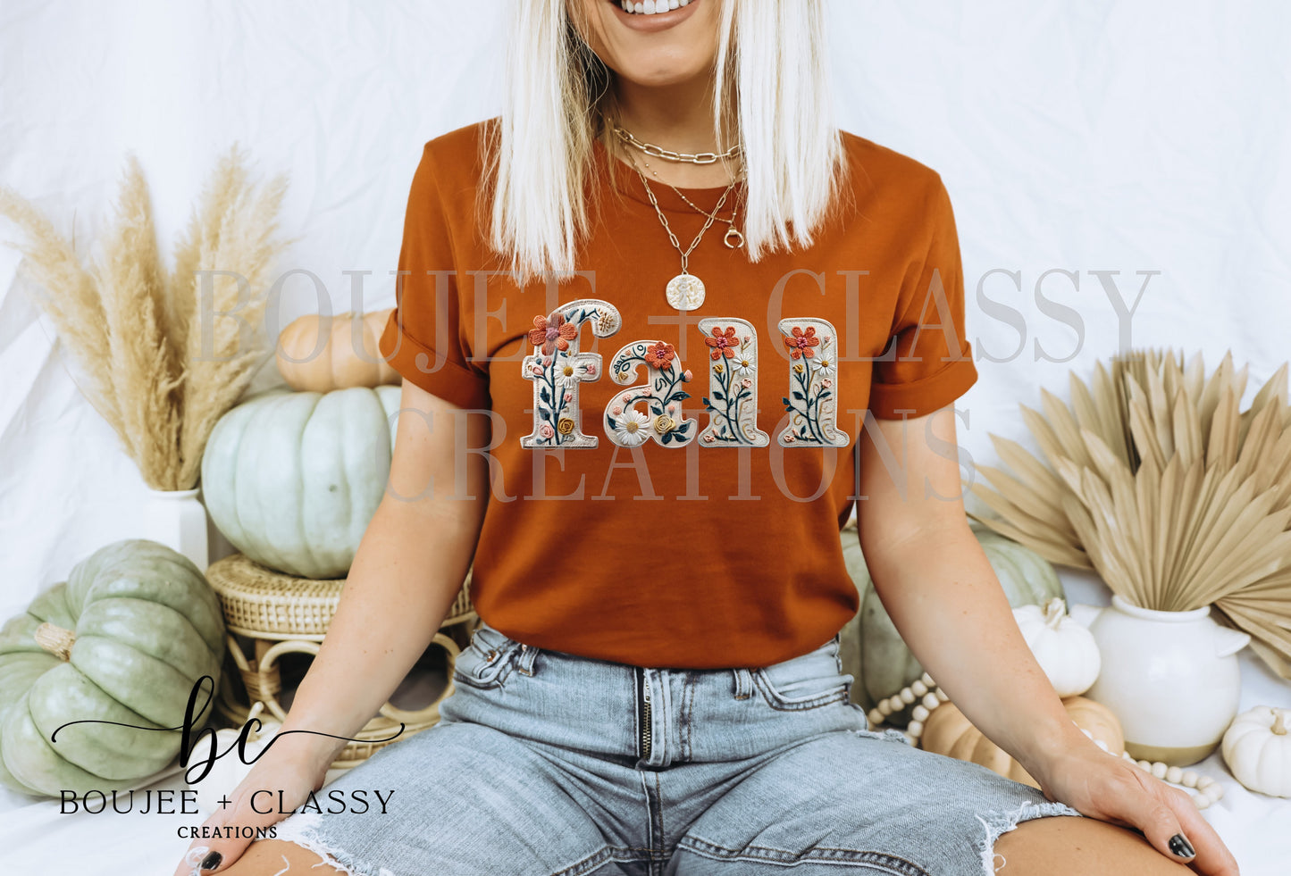 Fall Floral Vibes Tee