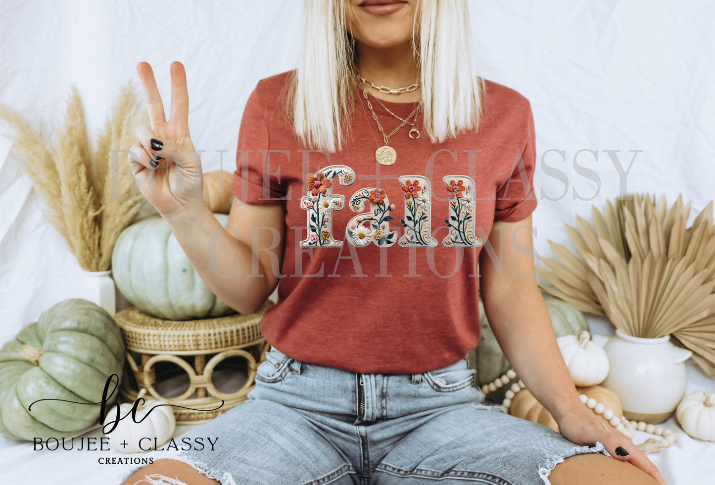 Fall Floral Vibes Tee