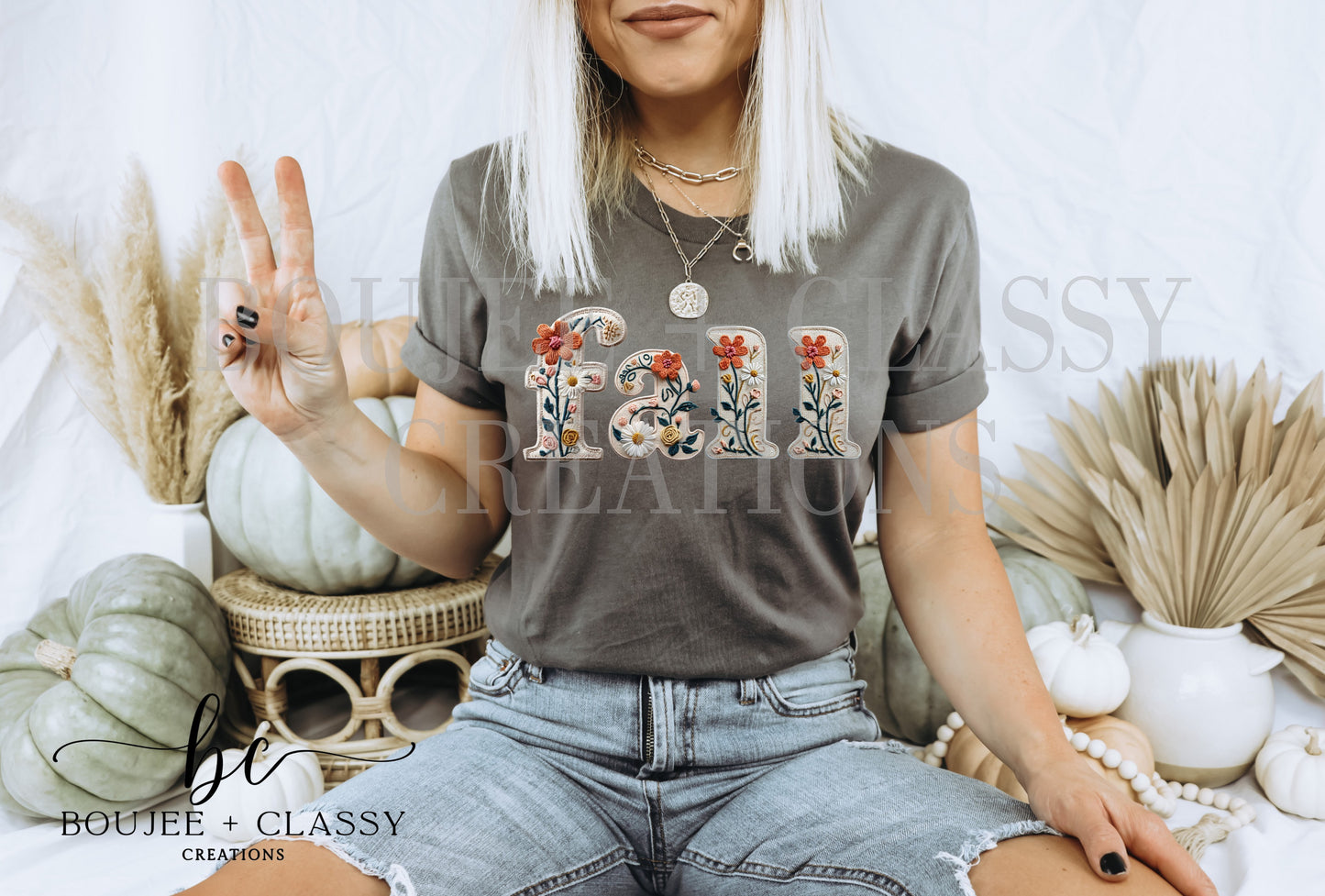 Fall Floral Vibes Tee