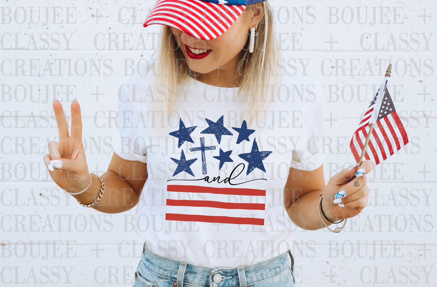 Stars, Stripes & Faith Graphic Tee