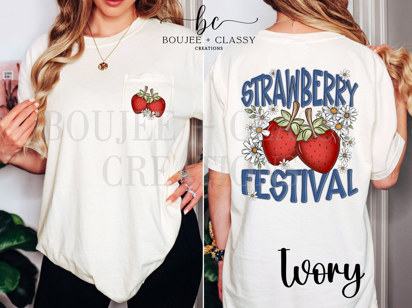 Strawberry Festival Pocket Tee