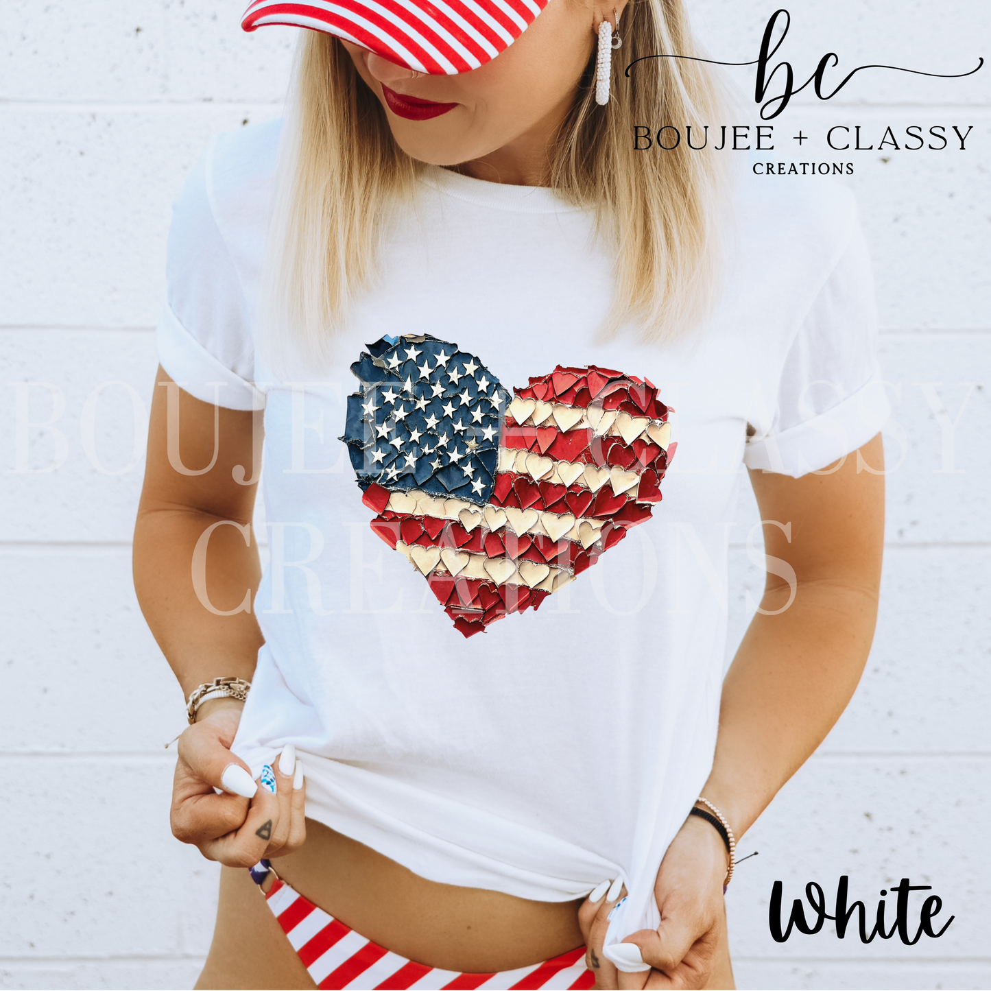 Patriotic Brushstrokes Flag
