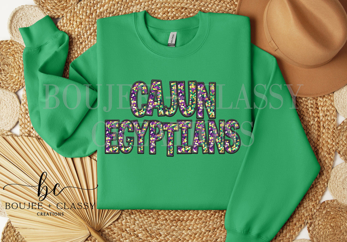 Cajun Egyptians – Mardi Gras Faux Embroidery / Sequins