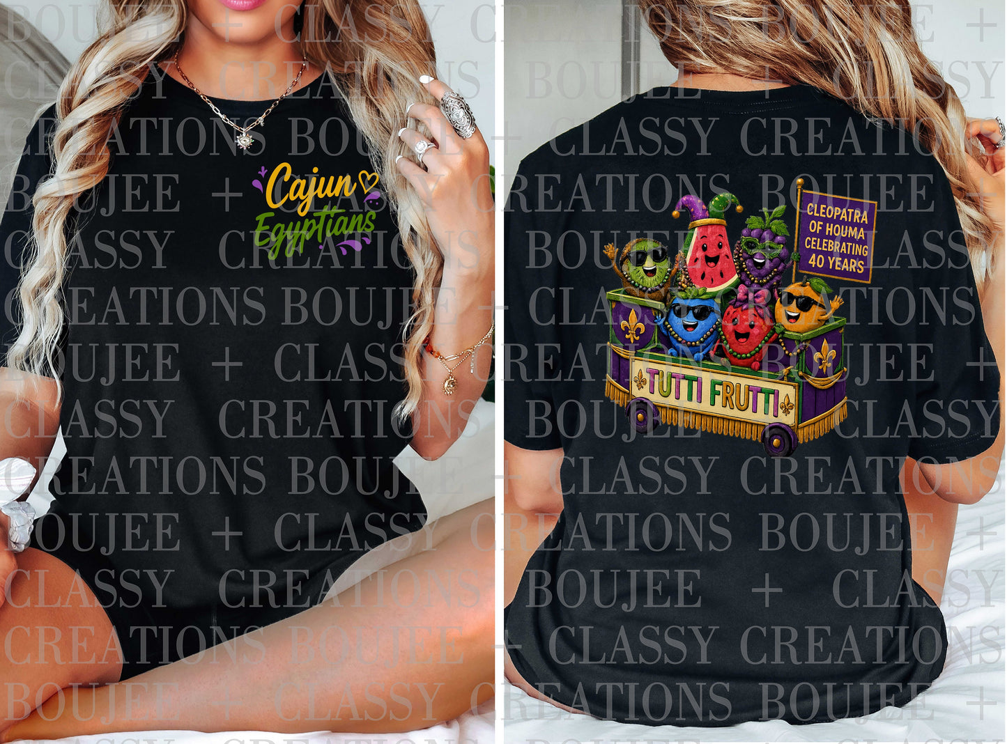 Cajun Egyptians 2026-2027 – Tutti Frutti | Mardi Gras Krewe Tee