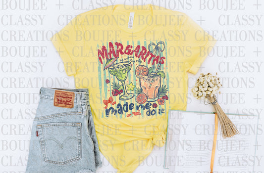 Margaritas Made Me Do It Graphic Tee