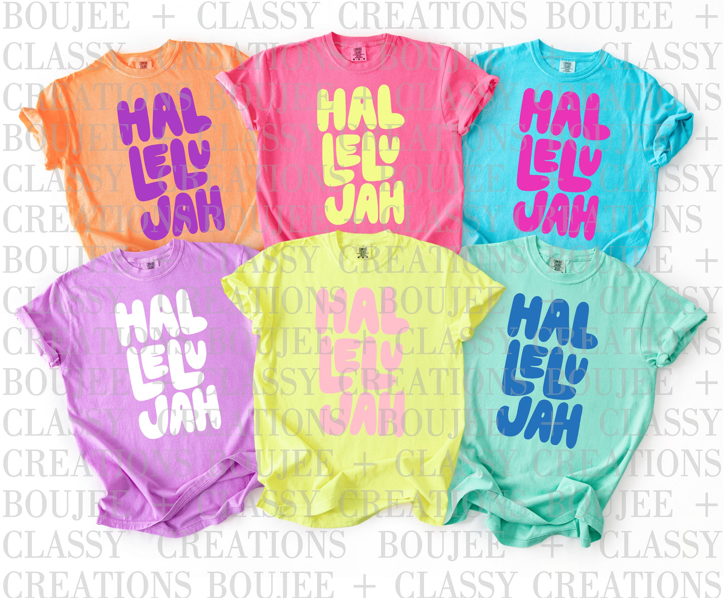 Colorful Hallelujah Christian T-Shirt