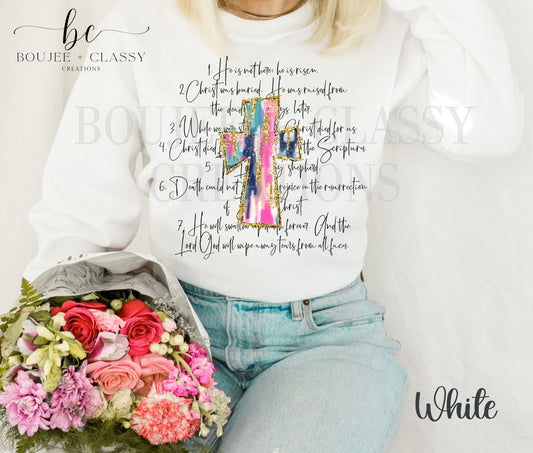 He is risen - Brushstroke Cross