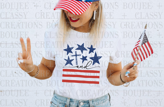 Stars, Stripes & Faith Graphic Tee