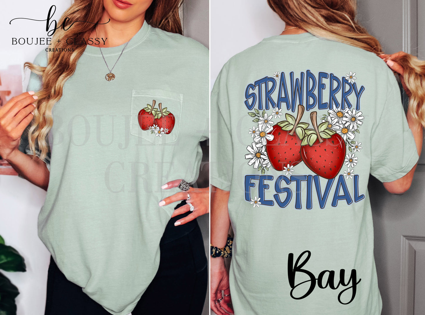 Strawberry Festival Pocket Tee