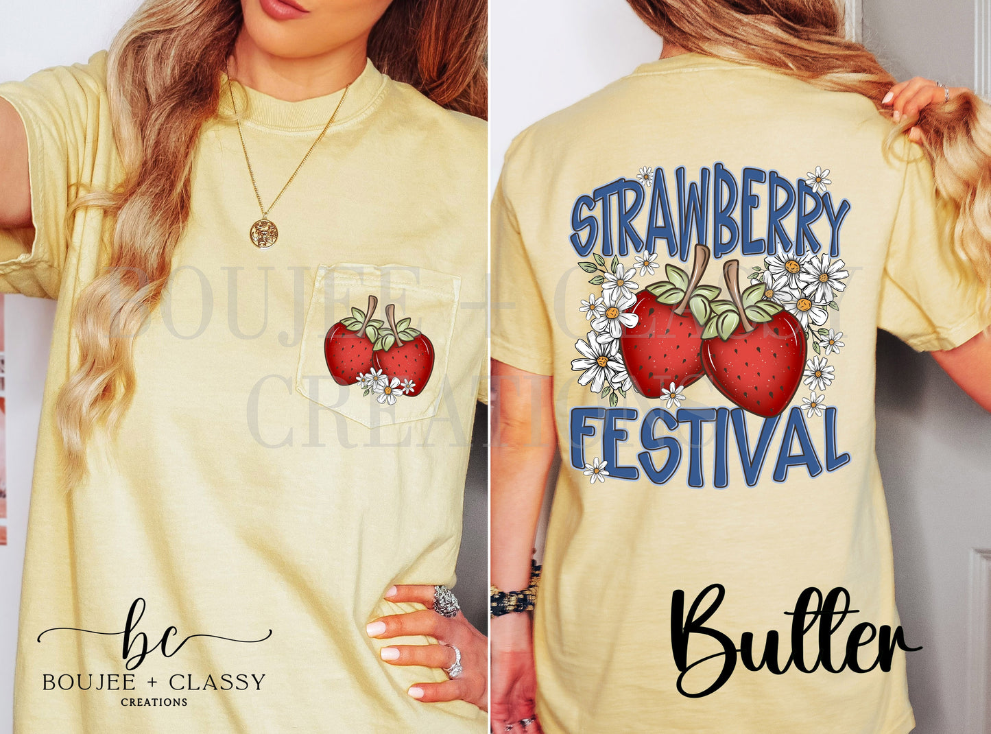 Strawberry Festival Pocket Tee