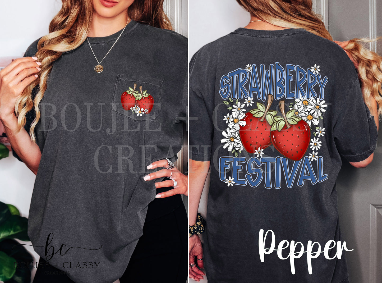 Strawberry Festival Pocket Tee