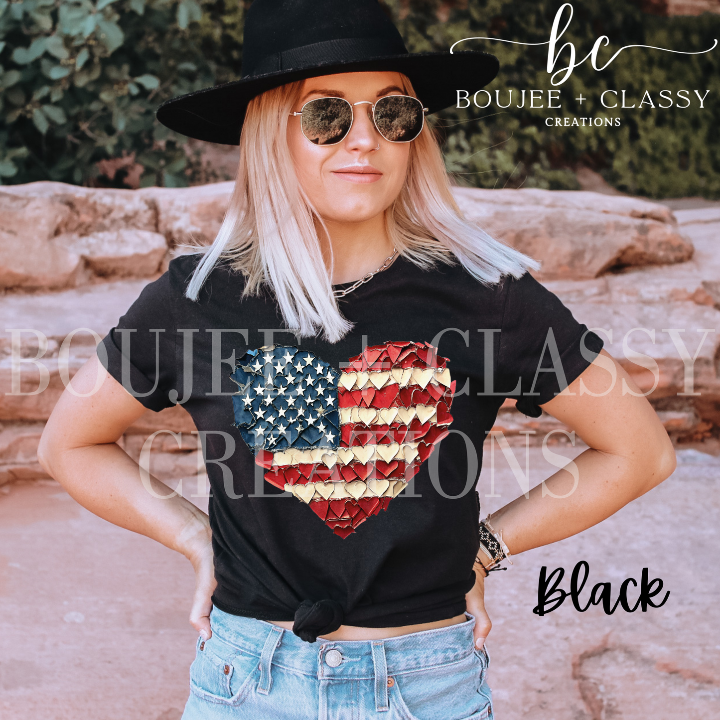 Patriotic Brushstrokes Flag